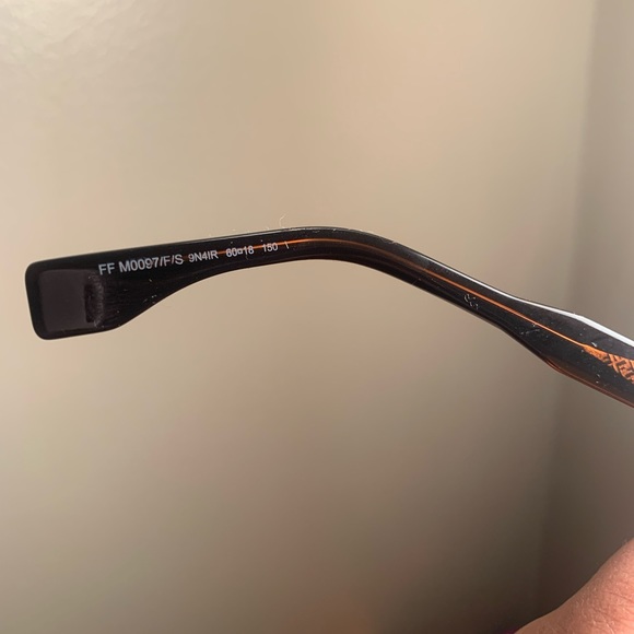 NWT Tortoise, Grey and Black Fendi FF0097/F/S sunglasses - Picture 8 of 9